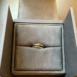 USED DAVID YURMAN X CROSSOVER BAND AUTHENTIC SIZE UNKNOWN: FITS MY RING FINGER